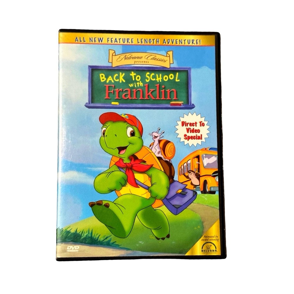 Back to School with Franklin DVD Nelvana Classics Animated Kids Movie 2003 G